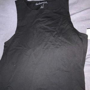 Black tank top